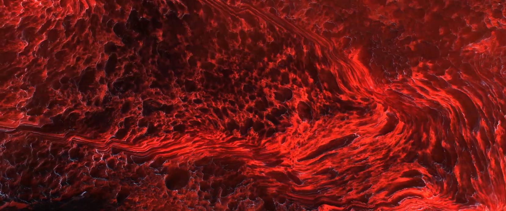 Vulkanischer Lavastrom